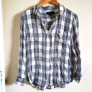 Banana Republic Boyfriend-Fit Plaid Shirt